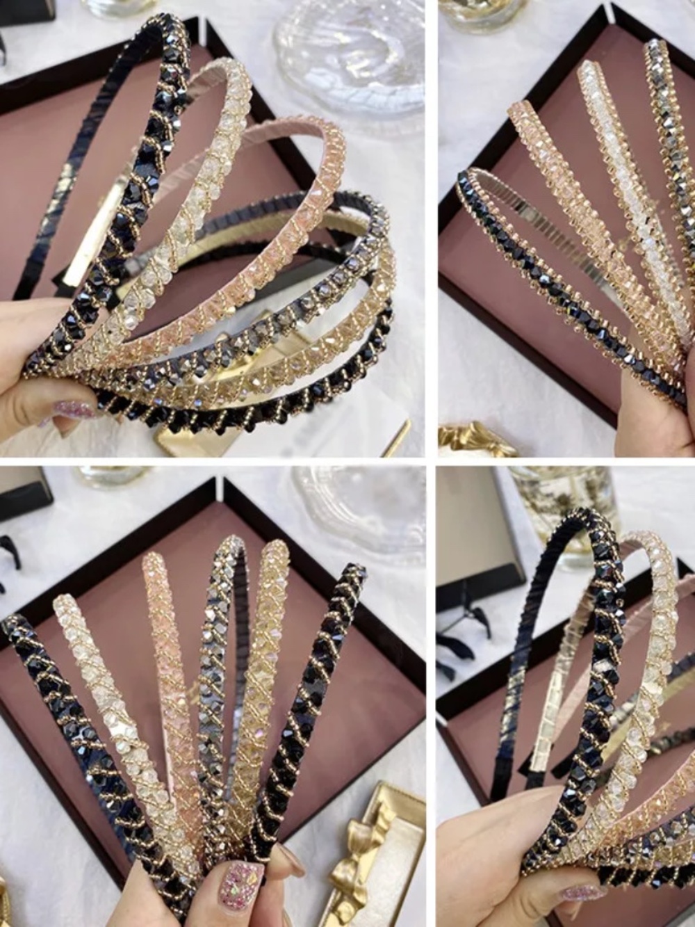 Luxury Crystal Full Rhinestone Headband Hairband Shiny Thin Hair Accessories Hot
